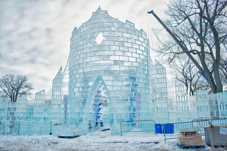 Bonhomme's Ice Palace and dome take shape for Winter Carnival The Quebec Chronicle Telegraph